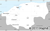 Gray Simple Map of Ciudad de la Habana