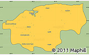 Savanna Style Simple Map of Ciudad de la Habana, cropped outside