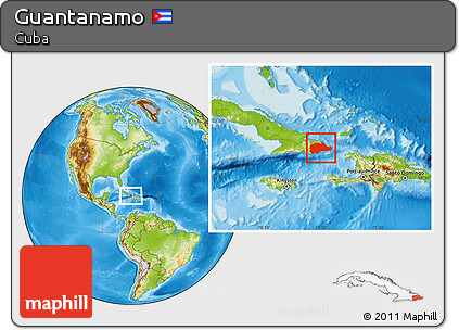 Physical Location Map of Guantanamo