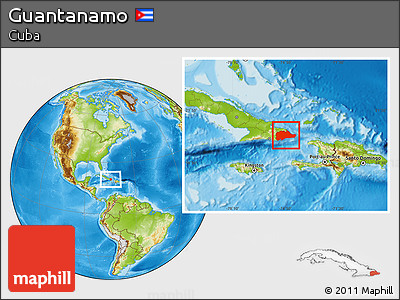 Physical Location Map of Guantanamo
