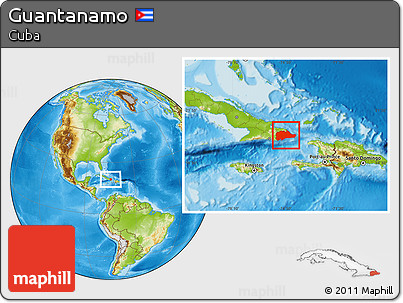 Physical Location Map of Guantanamo