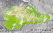 Physical Map of Guantanamo, desaturated
