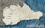 Shaded Relief Map of Guantanamo, darken