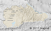 Shaded Relief Map of Guantanamo, lighten, desaturated