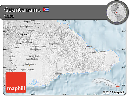 Silver Style Map of Guantanamo