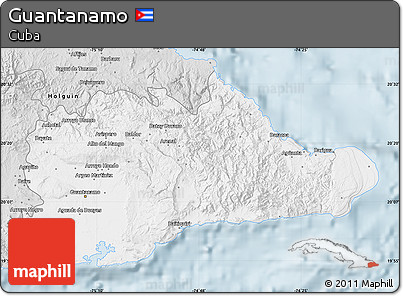 Silver Style Map of Guantanamo
