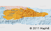 Political Panoramic Map of Guantanamo, lighten