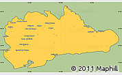 Savanna Style Simple Map of Guantanamo, cropped outside