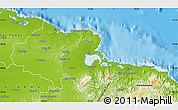 Physical Map of Holguin