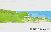 Physical Panoramic Map of Holguin