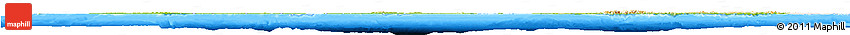 Physical Horizon Map of Cuba, single color outside, bathymetry sea