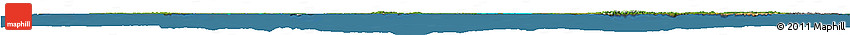 Satellite Horizon Map of Cuba, desaturated, land only
