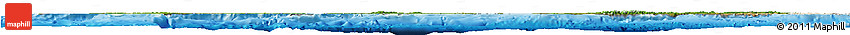 Satellite Horizon Map of Cuba, shaded relief outside