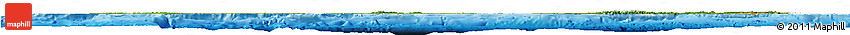 Satellite Horizon Map of Cuba, single color outside, bathymetry sea, shaded relief sea