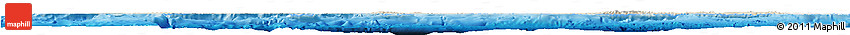 Shaded Relief Horizon Map of Cuba, single color outside, bathymetry sea, shaded relief sea