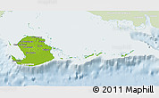 Physical 3D Map of Isla de la Juventud, lighten
