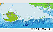 Physical 3D Map of Isla de la Juventud, political outside