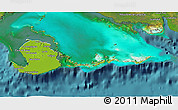 Physical 3D Map of Isla de la Juventud, satellite outside