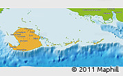 Political 3D Map of Isla de la Juventud, physical outside