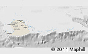 Shaded Relief 3D Map of Isla de la Juventud, lighten, desaturated