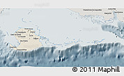 Shaded Relief 3D Map of Isla de la Juventud, semi-desaturated