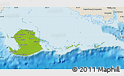Physical Map of Isla de la Juventud, shaded relief outside