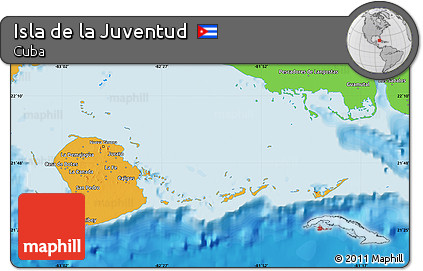 Political Map of Isla De La Juventud
