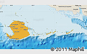 Political Map of Isla de la Juventud, shaded relief outside