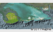 Satellite Map of Isla de la Juventud, semi-desaturated