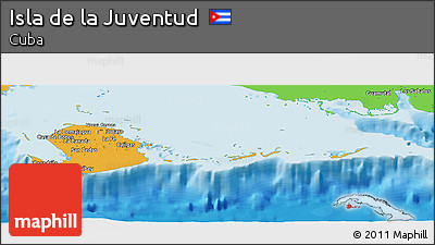 Political Panoramic Map of Isla De La Juventud