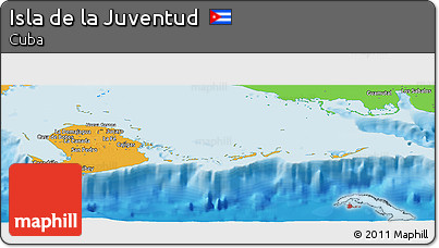 Political Panoramic Map of Isla De La Juventud