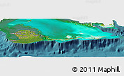 Satellite Panoramic Map of Isla de la Juventud, single color outside