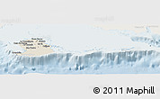 Shaded Relief Panoramic Map of Isla de la Juventud, lighten