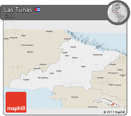 Classic Style 3D Map of Las Tunas