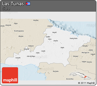 Classic Style 3D Map of Las Tunas