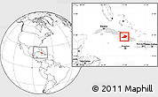 Blank Location Map of Las Tunas, highlighted country, within the entire country