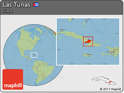 Savanna Style Location Map of Las Tunas