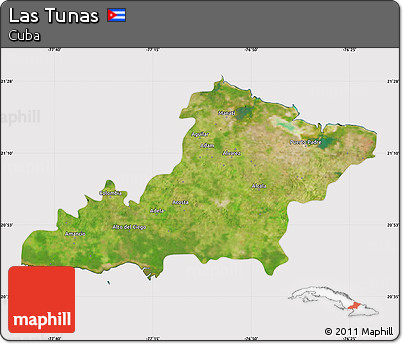 Satellite Map of Las Tunas, cropped outside