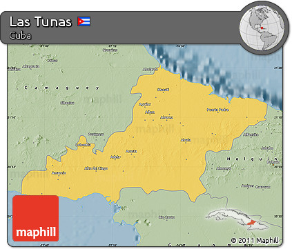 Savanna Style Map of Las Tunas