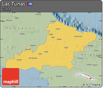 Savanna Style Map of Las Tunas