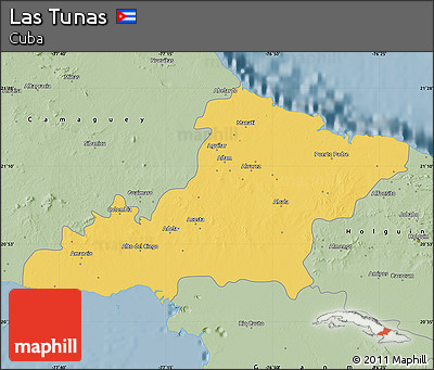 Savanna Style Map of Las Tunas