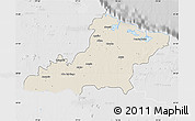 Shaded Relief Map of Las Tunas, lighten, desaturated