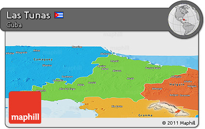 Political Panoramic Map of Las Tunas