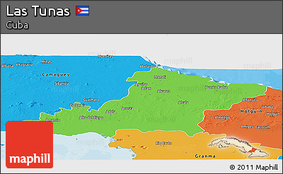 Political Panoramic Map of Las Tunas