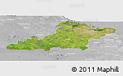 Satellite Panoramic Map of Las Tunas, lighten, desaturated