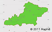 Political Simple Map of Las Tunas, cropped outside