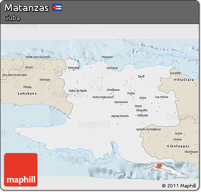 Classic Style 3D Map of Matanzas