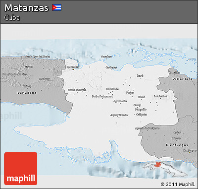 Gray 3D Map of Matanzas