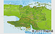 Satellite 3D Map of Matanzas, physical outside