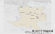 Shaded Relief 3D Map of Matanzas, lighten, desaturated